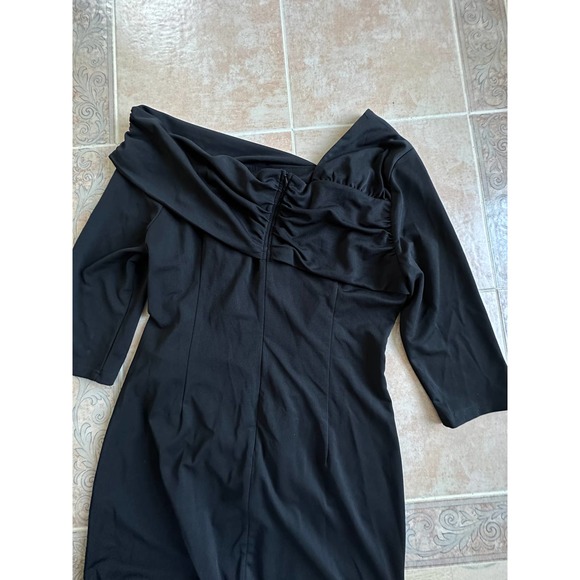 GRACE KARIN One Shoulder Ruched Midi Dress 3/4 Sleeve  size 2XL - Picture 5 of 8